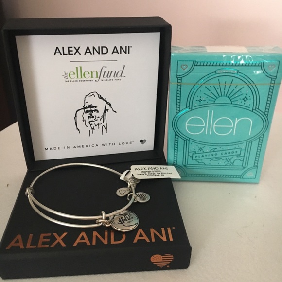 Alex and Ani Accessories - 🆕Alex and Ani Ellen Fund Gorilla Bracelet & cards